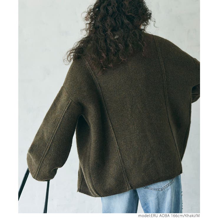 圧縮ニット極厚カーディガン[品番：PA000014787]｜coca（コカ）の