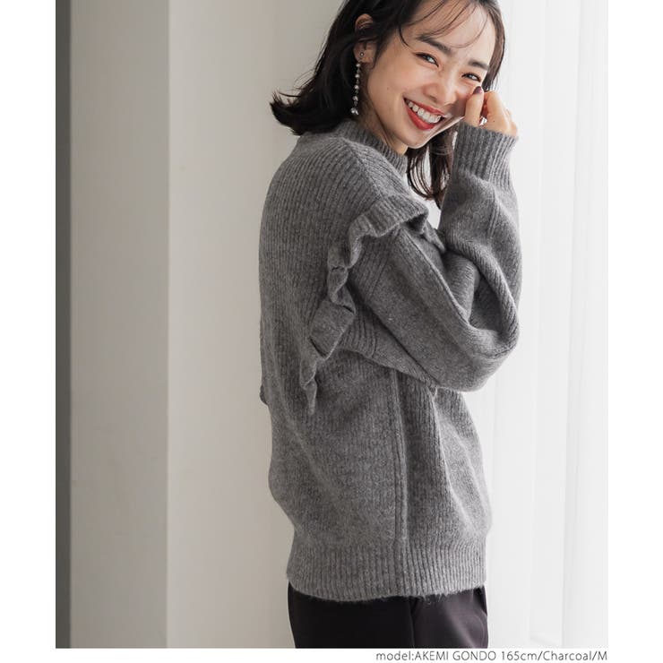 Knit Pullover グレーA 36 ニット プルオーバー - ニット/セーター