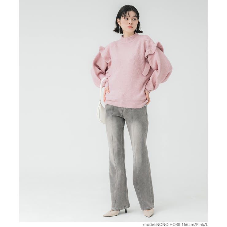 楽天市場】【SALE／45%OFF】透けフリルニットプルオーバー LILY