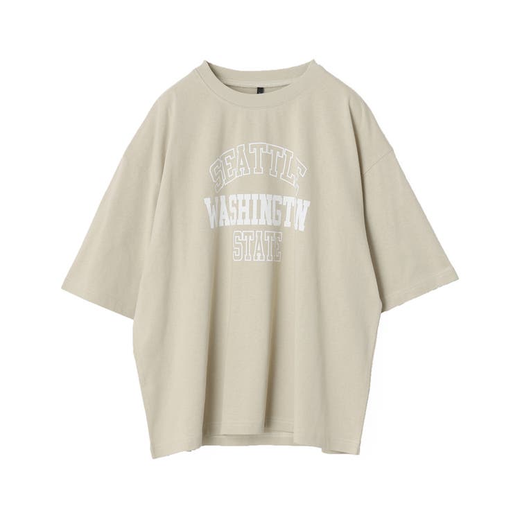 メンズスケルトンカレッジプリントTシャツ[品番：PA000013923]｜coca