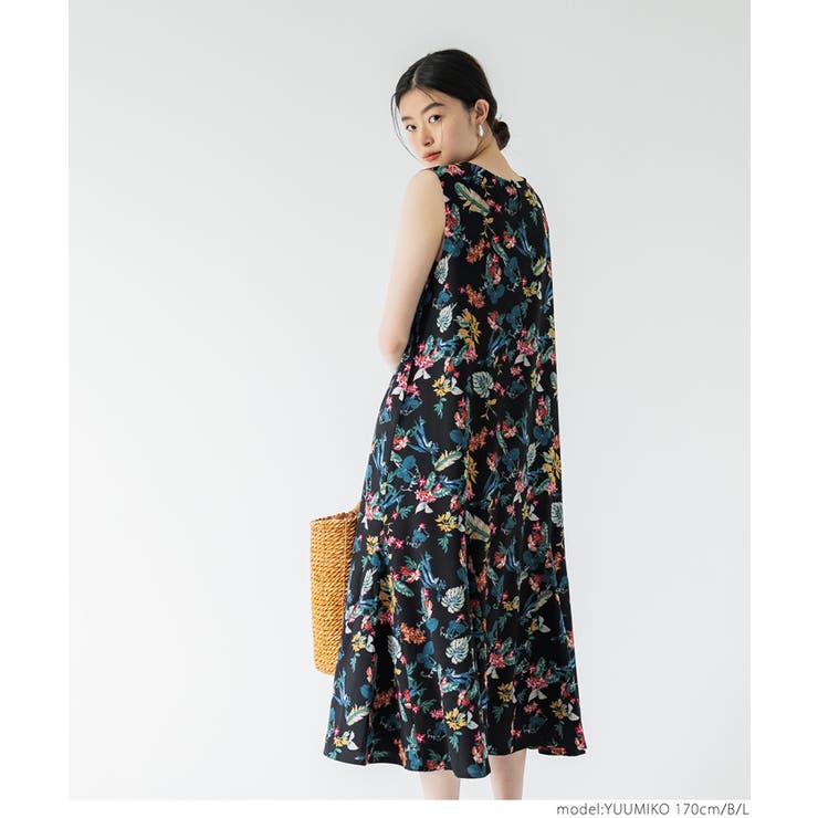 新品未使用 COCODEAL (M) 花柄ノースリーブプリーツワンピース 水色 楽天市場】[ ワンピ レディース コットン 花柄 ] リバティ