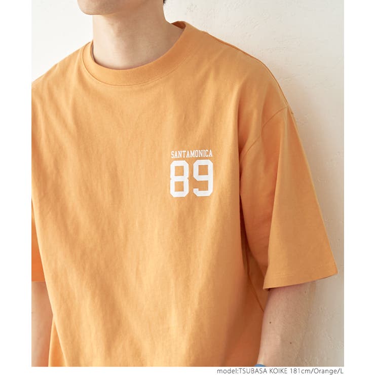 【関税込み】クラッシュドコットン プリントTシャツ ナンバリングプリントTシャツ[品番：PA000014092]｜coca（コカ