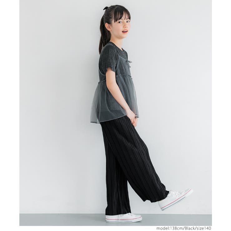 親子お揃いウェーブプリーツパンツ | coca | 詳細画像6 