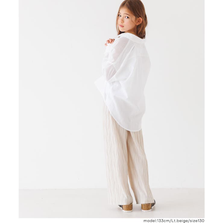 〈26ss新色登場〉親子お揃いウェーブプリーツパンツ | coca | 詳細画像14 
