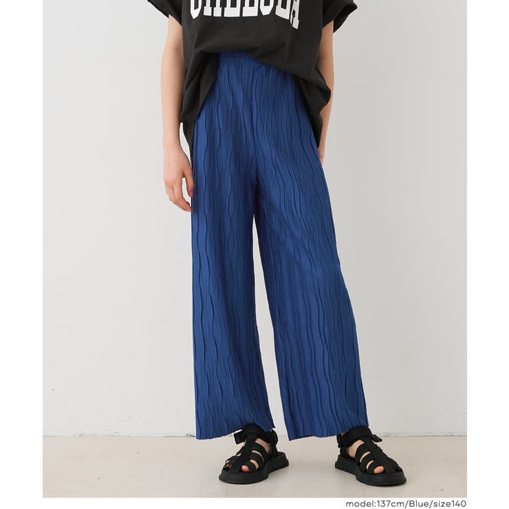 〈26ss新色登場〉親子お揃いウェーブプリーツパンツ | coca | 詳細画像7 