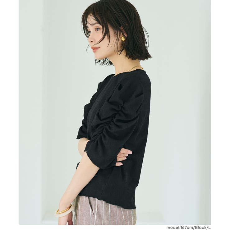 ＼26ssさらに新色登場／シボシャーリングトップス | coca | 詳細画像13 