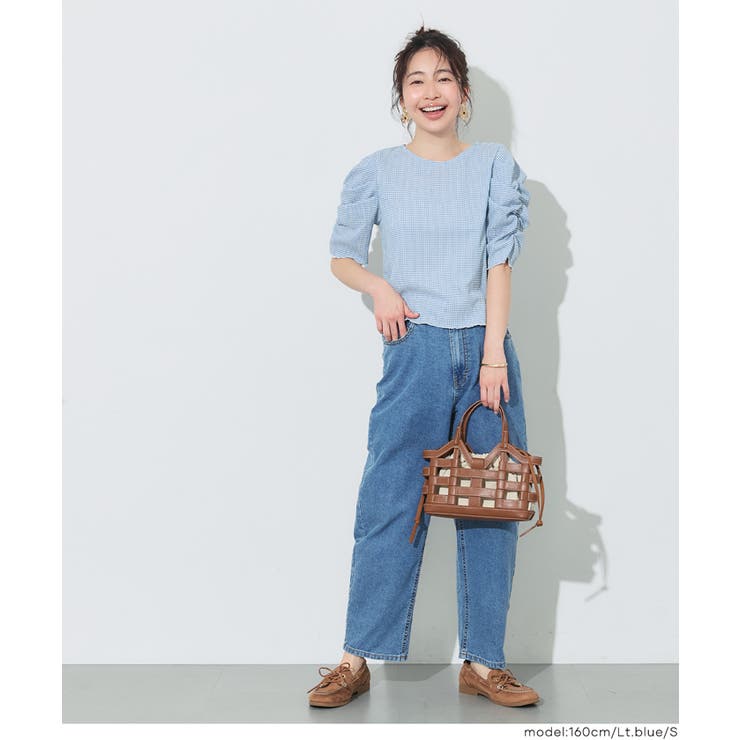 [Lt.Blue] | ＼26ssさらに新色登場／シボシャーリングトップス | coca