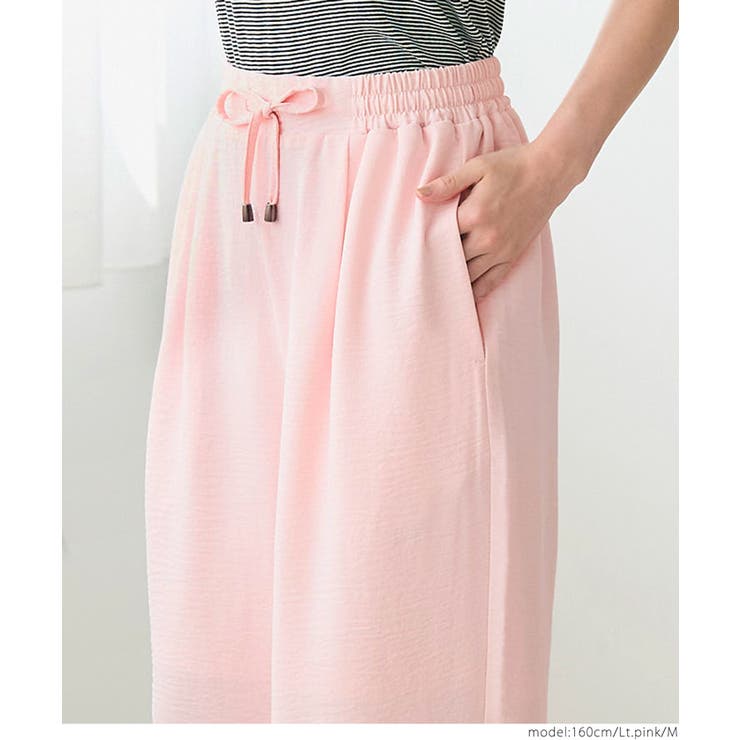 【セットアップ可】シボサテンライクイージーパンツ | coca | 詳細画像28 