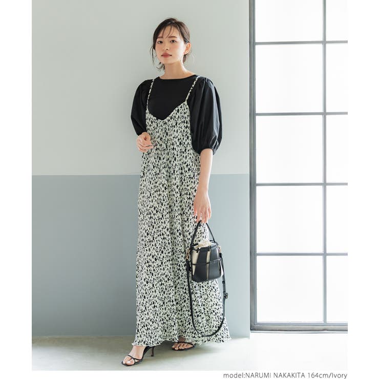 And Couture 裾フレアシアーワンピース　未使用品 F by ROSSO ワンピース 「40サイズ/高身長向けも展開」F ROSSO