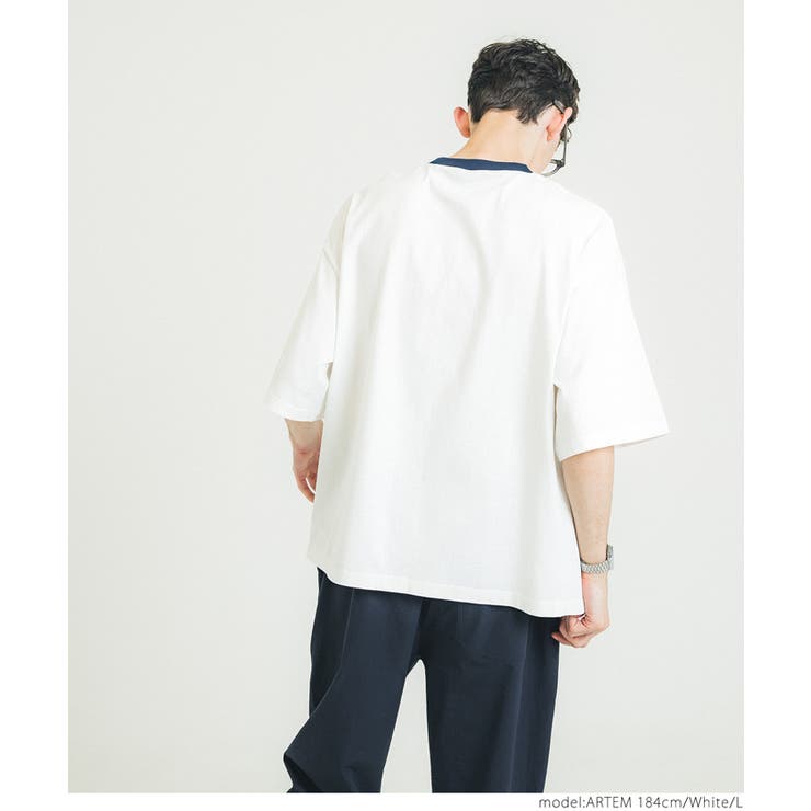 胸刺繍リンガーTシャツ[品番：PA000014371]｜coca（コカ）の