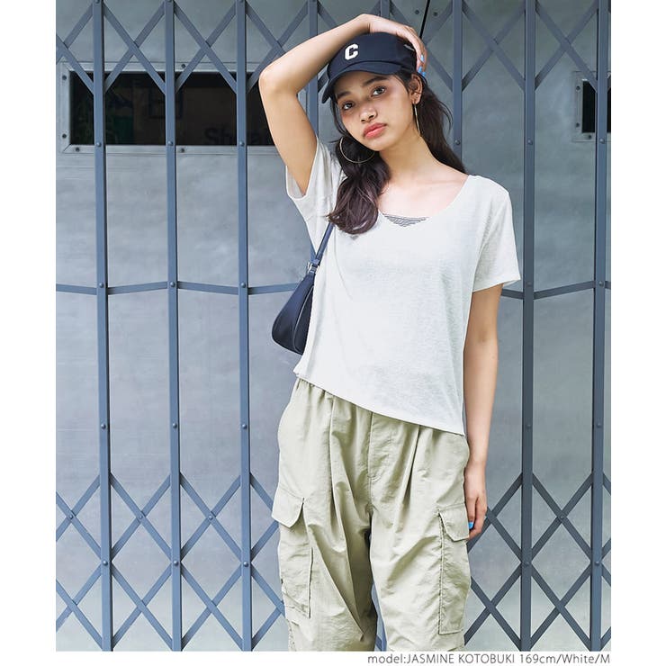 スラブVネック半袖Tシャツ[品番：PA000014495]｜coca（コカ）の