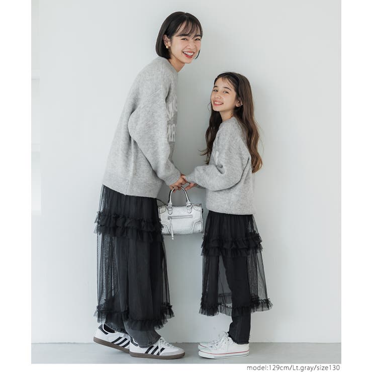 親子お揃いアソートロゴニットトップス | coca | 詳細画像13 