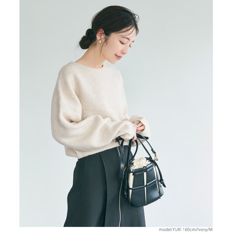 モヘヤライクショート丈ニットトップス[品番：PA000014967]｜coca（コカ）のレディースファッション通販｜SHOPLIST（ショップリスト）