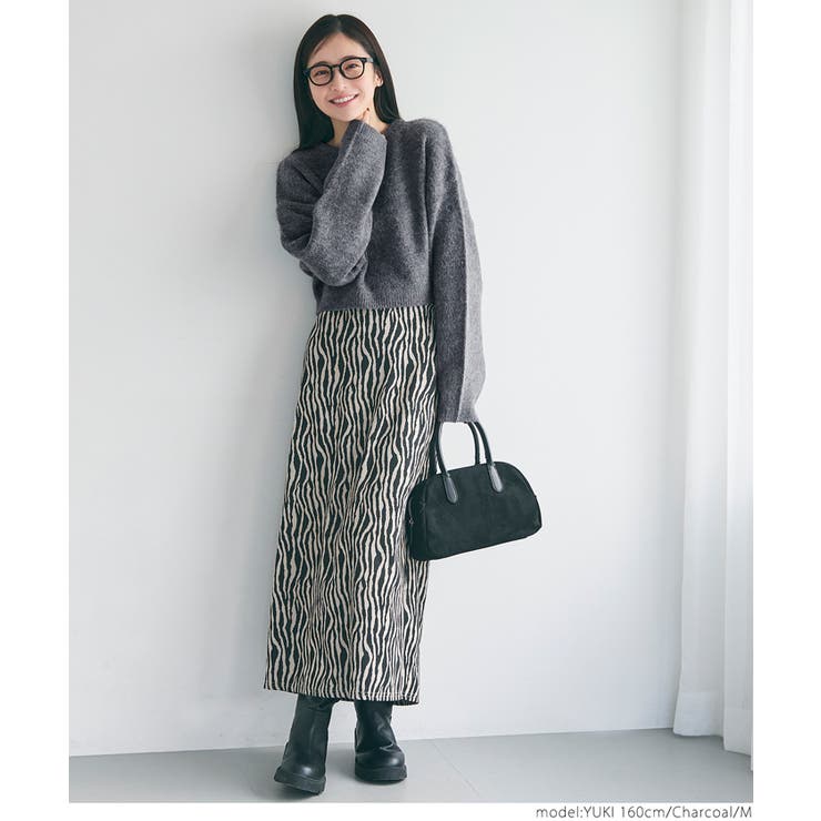 モヘヤライクショート丈ニットトップス[品番：PA000014967]｜coca