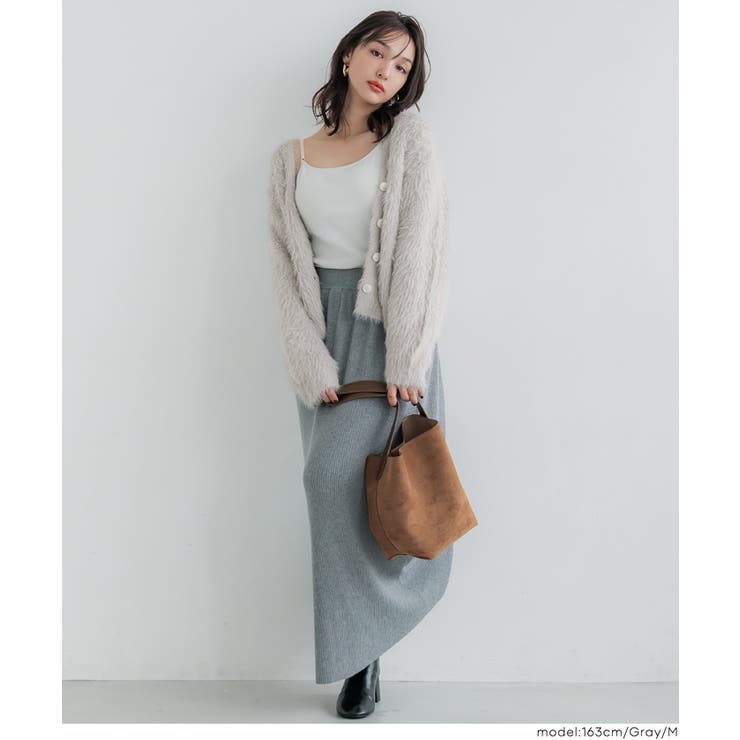 ふんわりシャギーニットカーディガン レディース | coca | 詳細画像17 