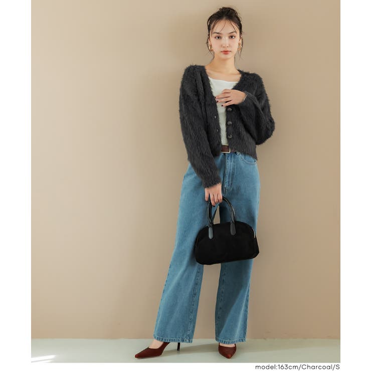 ふんわりシャギーニットカーディガン レディース | coca | 詳細画像26 