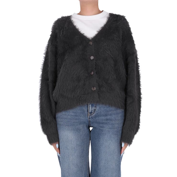 ふんわりシャギーニットカーディガン レディース | coca | 詳細画像6 