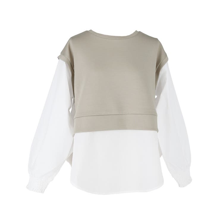 ダンボール裾レイヤード風トップス | coca | 詳細画像2 