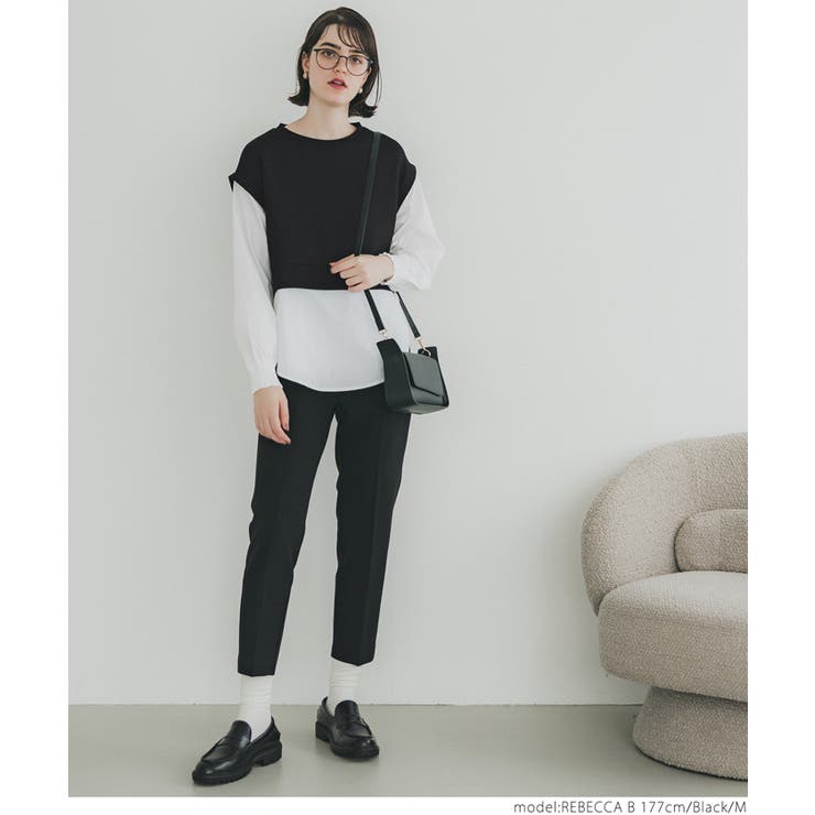 ダンボール裾レイヤード風トップス | coca | 詳細画像4 