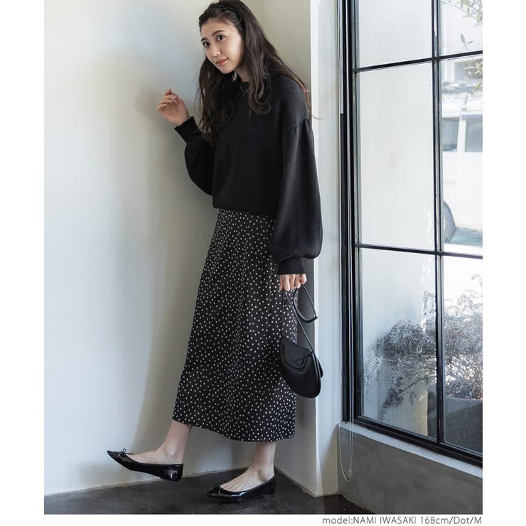 ドット柄Iラインスカート[品番：PA000015211]｜coca（コカ）の