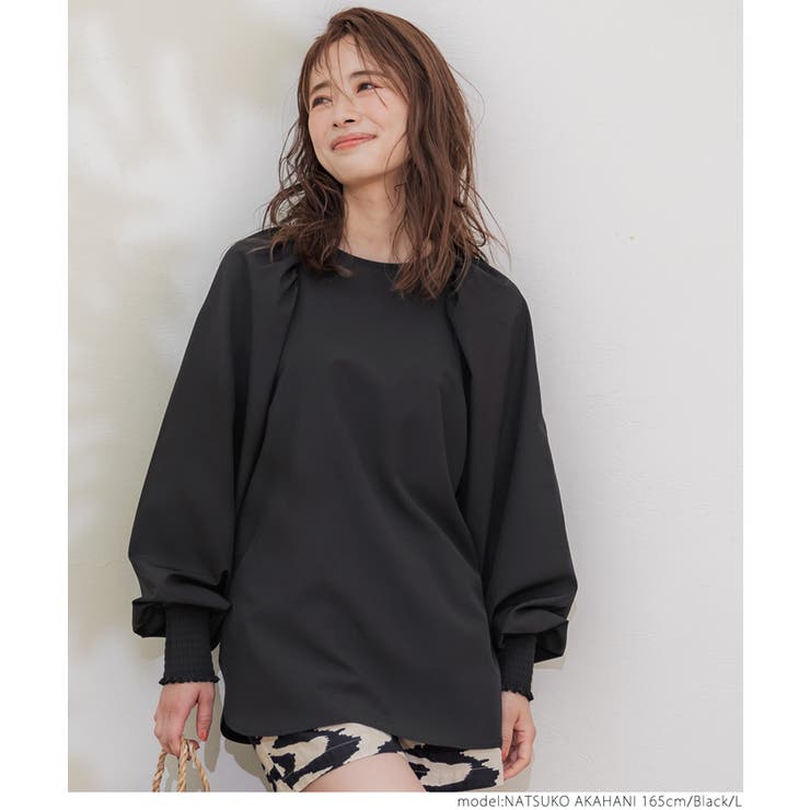 【WEB限定】水陸両用ラッシュガードボリューム袖ブラウス | coca | 詳細画像15 