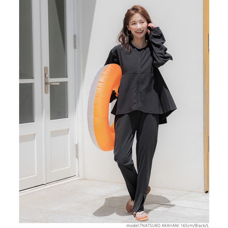 【WEB限定】水陸両用ラッシュガードペプラムブルゾン | coca | 詳細画像11 