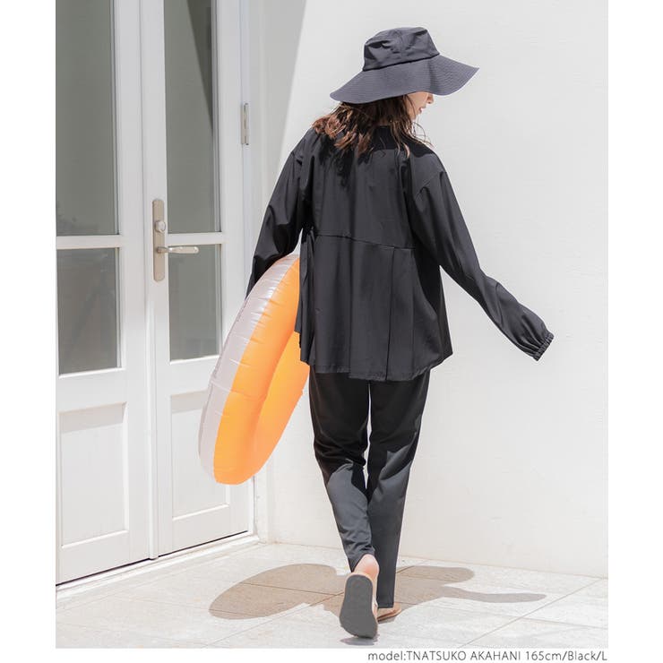 【WEB限定】水陸両用ラッシュガードペプラムブルゾン | coca | 詳細画像13 