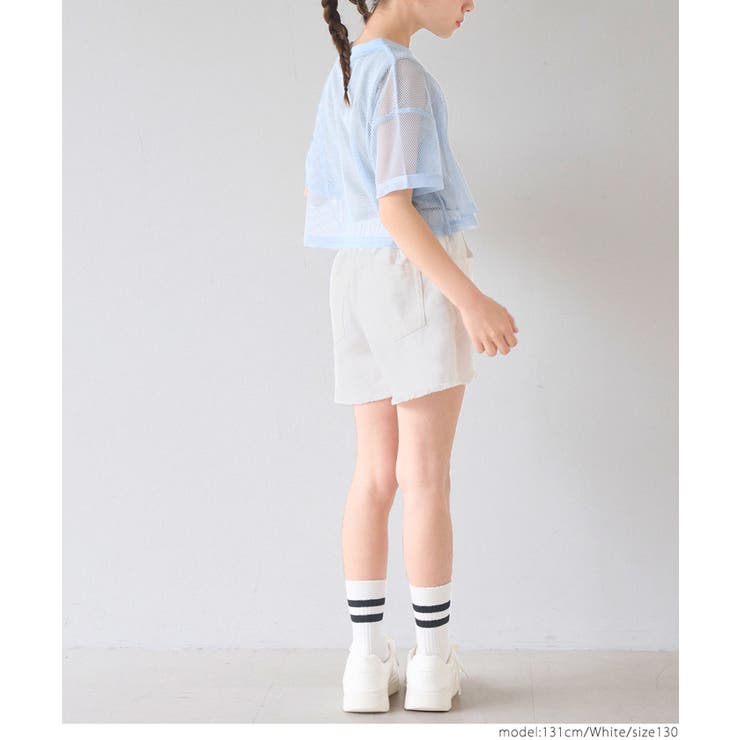 デニムダメージショートパンツ キッズ | coca | 詳細画像17 