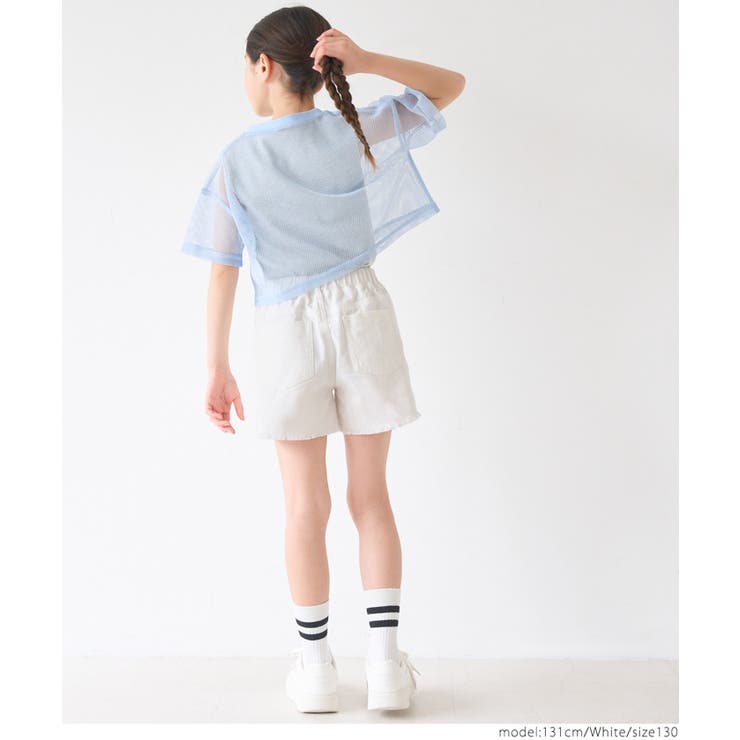 デニムダメージショートパンツ キッズ | coca | 詳細画像18 