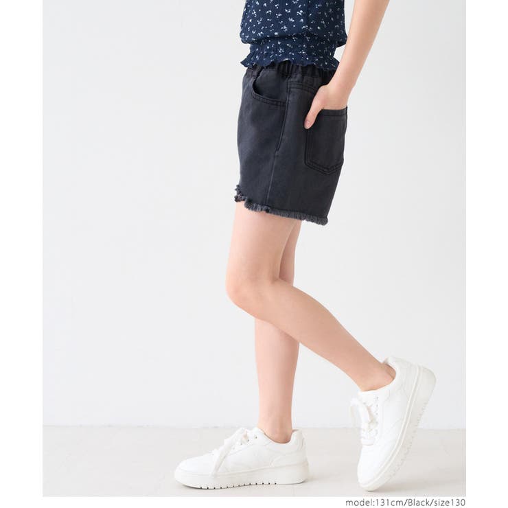 デニムダメージショートパンツ キッズ | coca | 詳細画像9 