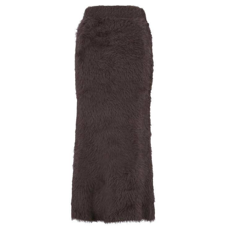 25AW 新色 グレー・ブラウン登場！シャギーニットIラインスカート | coca | 詳細画像3 