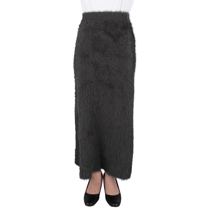 25AW 新色 グレー・ブラウン登場！シャギーニットIラインスカート | coca | 詳細画像5 