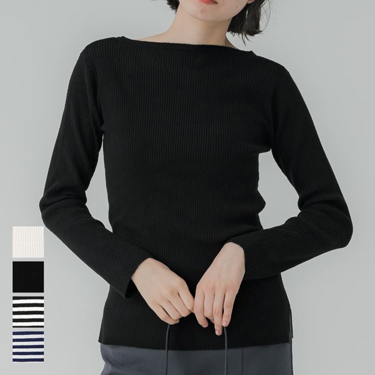 アンゴラタッチボートネックニット トップス[品番：PA000016400]｜coca（コカ）のレディースファッション通販｜SHOPLIST（ショップリスト）