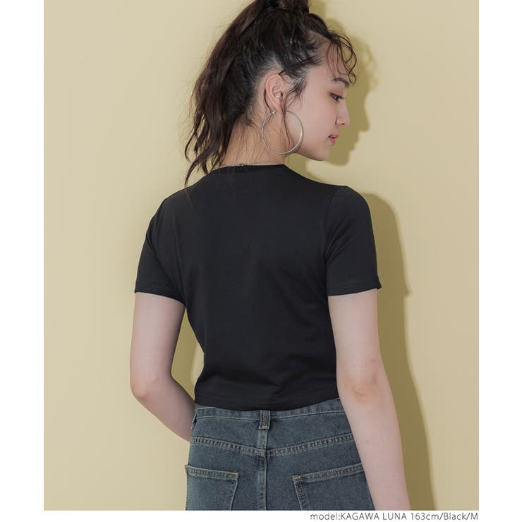 クロップドTシャツ[品番：PA000016090]｜coca（コカ）の