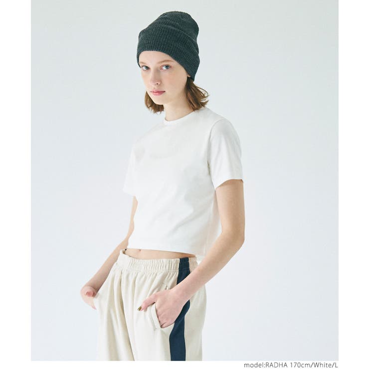 もらって 嬉しい お歳暮 ランキング クロップドTシャツ[品番：PA000016090]｜coca（コカ）の トップス