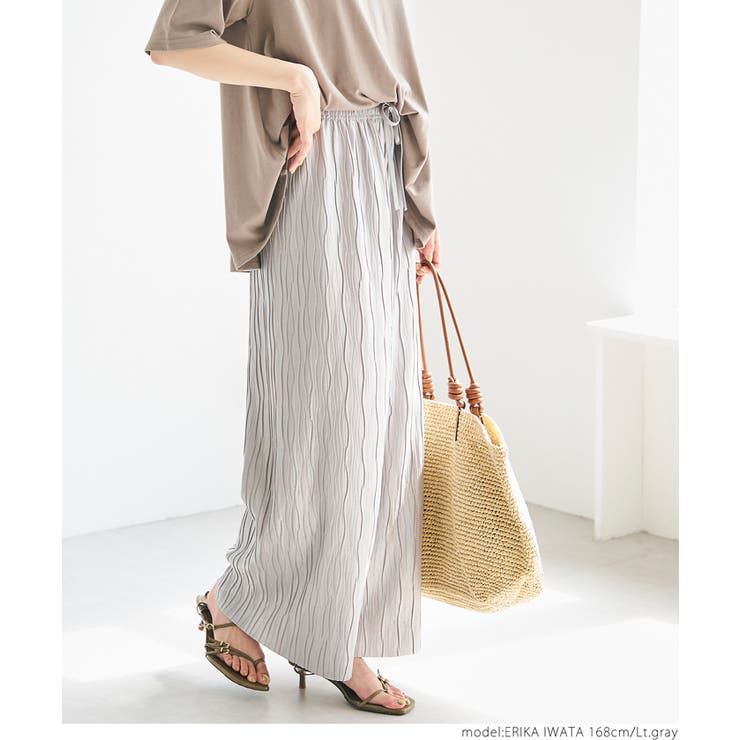 シャイニーウェーブプリーツパンツ レディース | coca | 詳細画像21 