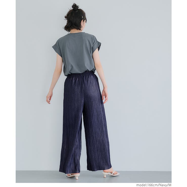 シャイニーウェーブプリーツパンツ レディース | coca | 詳細画像26 