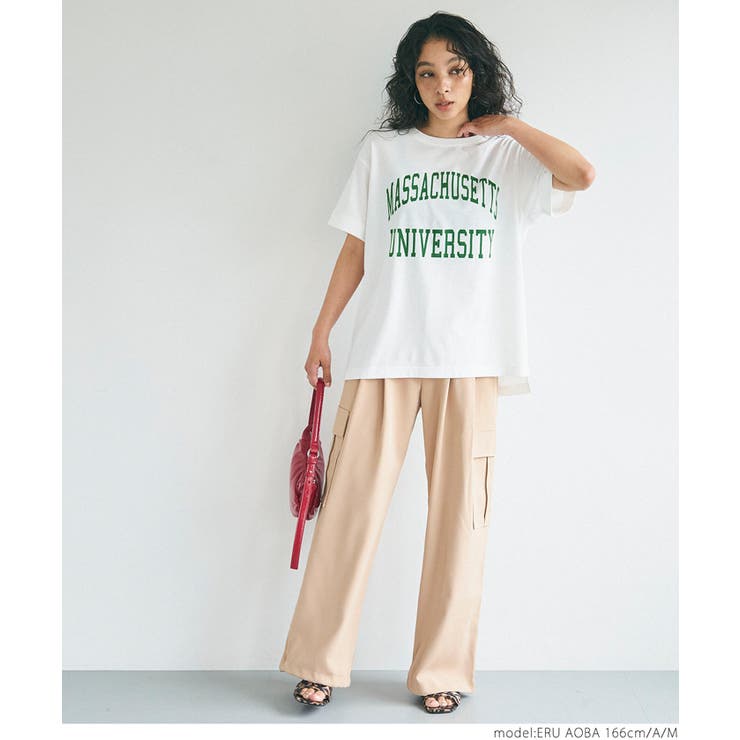 TC天竺カレッジプリントTシャツ | coca | 詳細画像8 