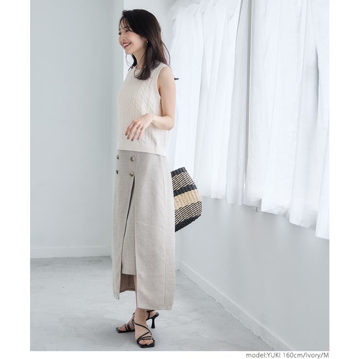 ケーブル編みノースリーブニット[品番：PA000016002]｜coca（コカ）の