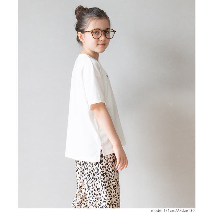 キッズ ガールズ 親子お揃いTC天竺刺繍Tシャツ | coca | 詳細画像12 