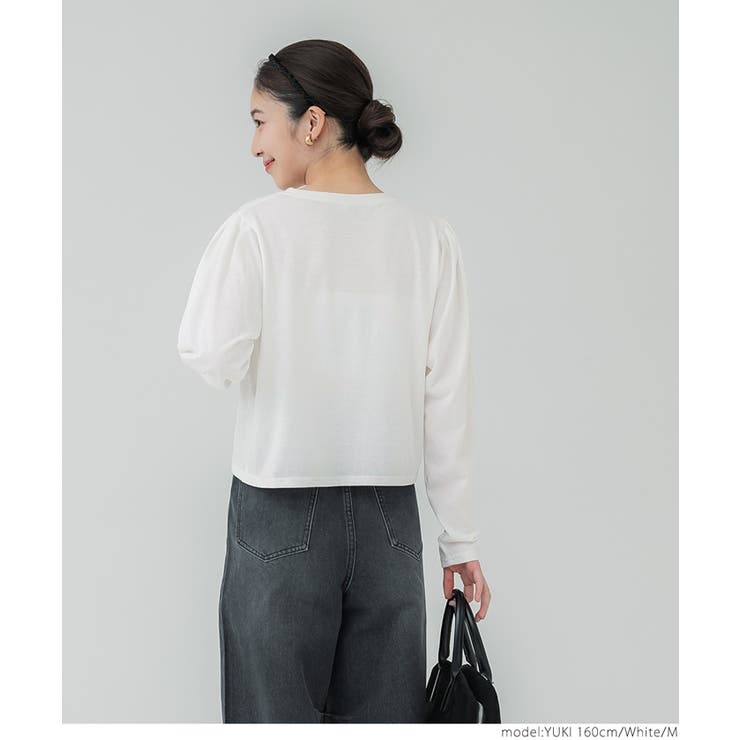 パフスリーブロゴTシャツ レディース | coca | 詳細画像11 