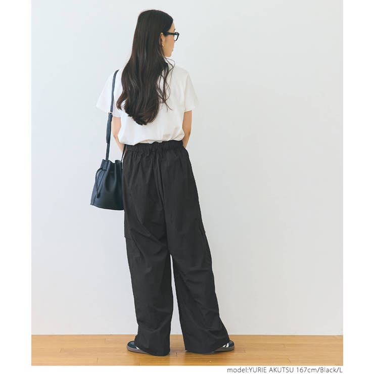 美品　定価5万程　YACCO MARICARD パンツ　ナイロン　ワイドパンツ 美品 定価5万程 YACCO MARICARD パンツ ナイロン ワイドパンツ
