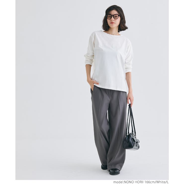 レギュラーオンス コットンサイドスリットレイヤードTシャツ | coca | 詳細画像6 