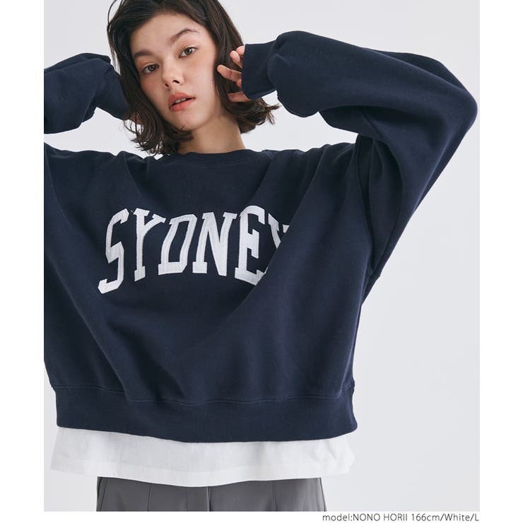 レギュラーオンス コットンサイドスリットレイヤードTシャツ | coca | 詳細画像9 