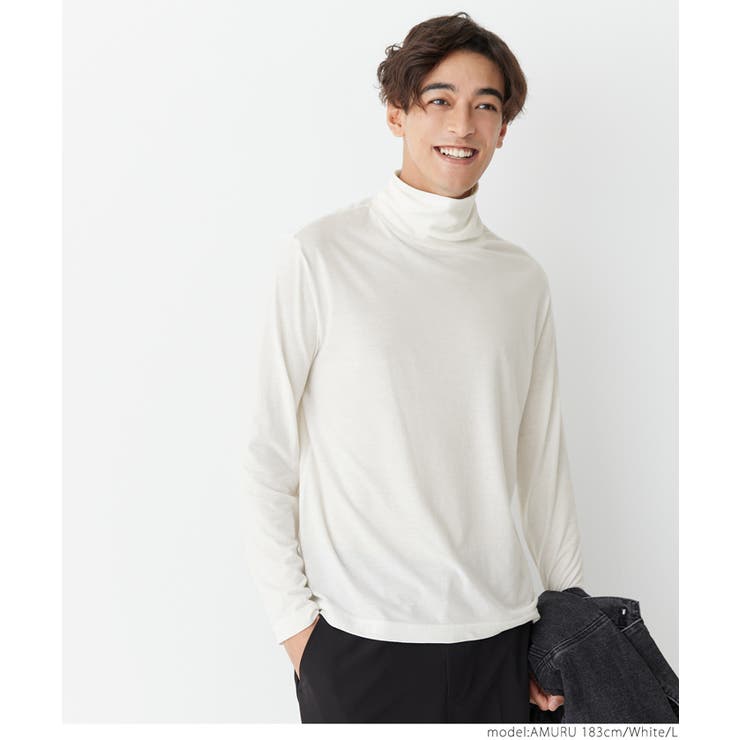 ［White］ | タートルネックロンT メンズ | coca