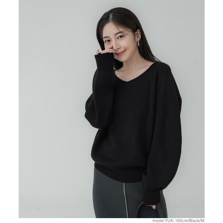 Vネックニット レディース | coca | 詳細画像11 