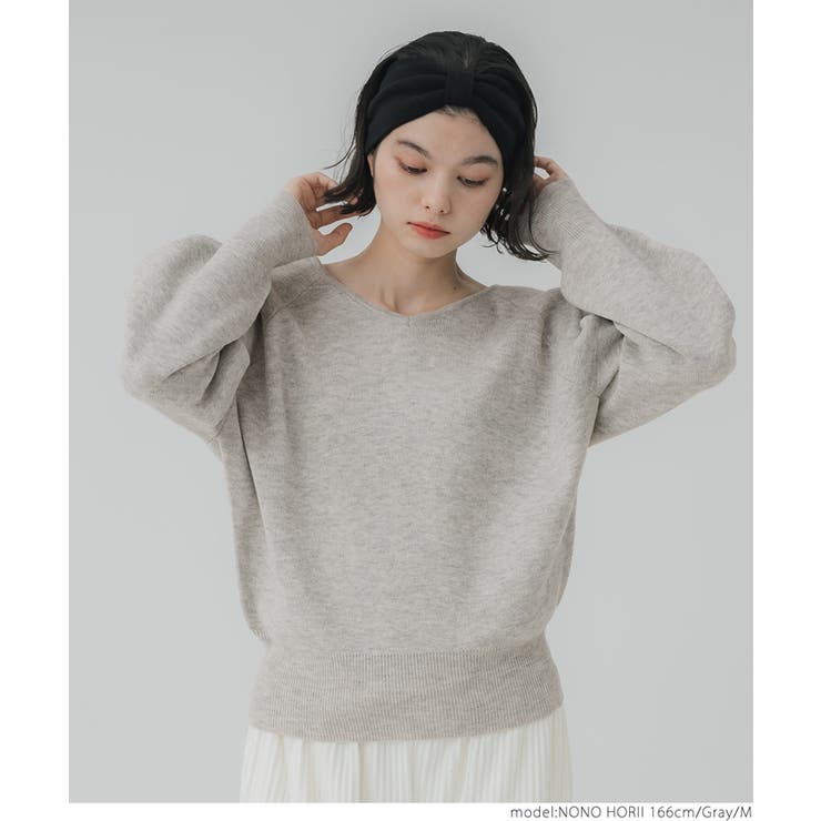 Vネックニット レディース | coca | 詳細画像16 