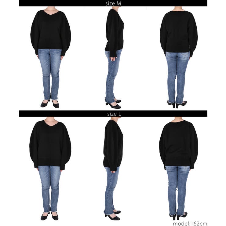 Vネックニット レディース | coca | 詳細画像17 