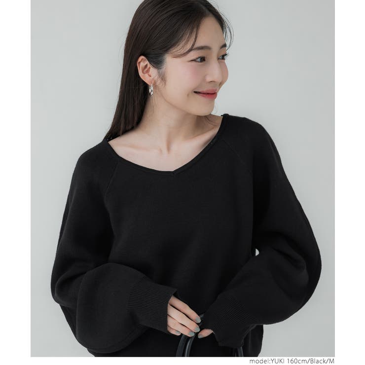 Vネックニット レディース | coca | 詳細画像10 