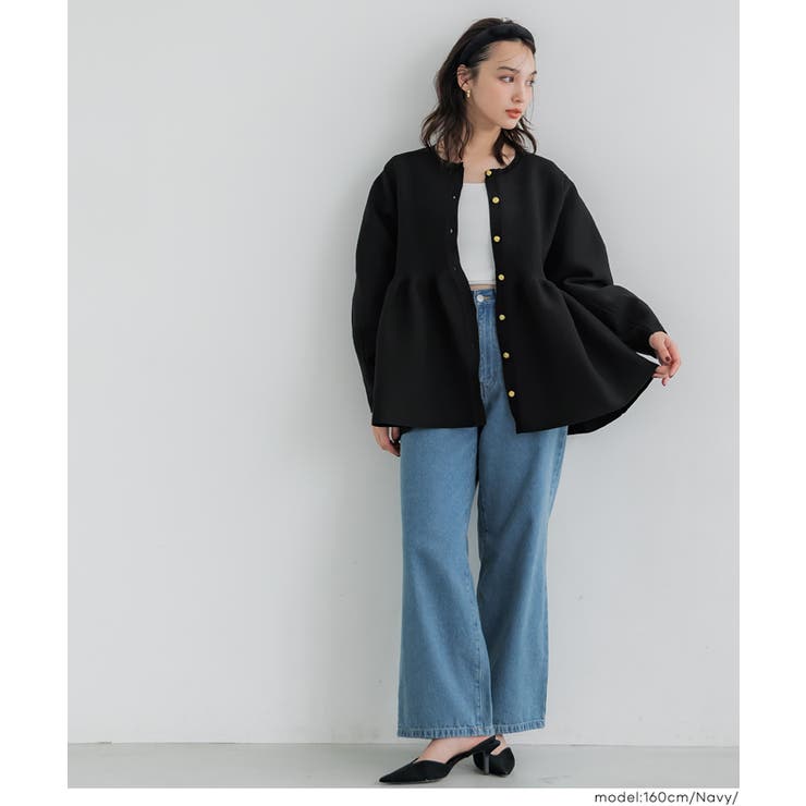 上品さとフェミニンさを兼ね備えたフレアニットカーディガン | coca | 詳細画像14 